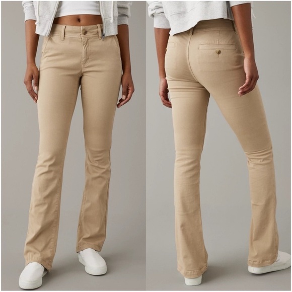AMERICAN EAGLE Kick Boot Pant In Light Desert Sand - Picture 1 of 4